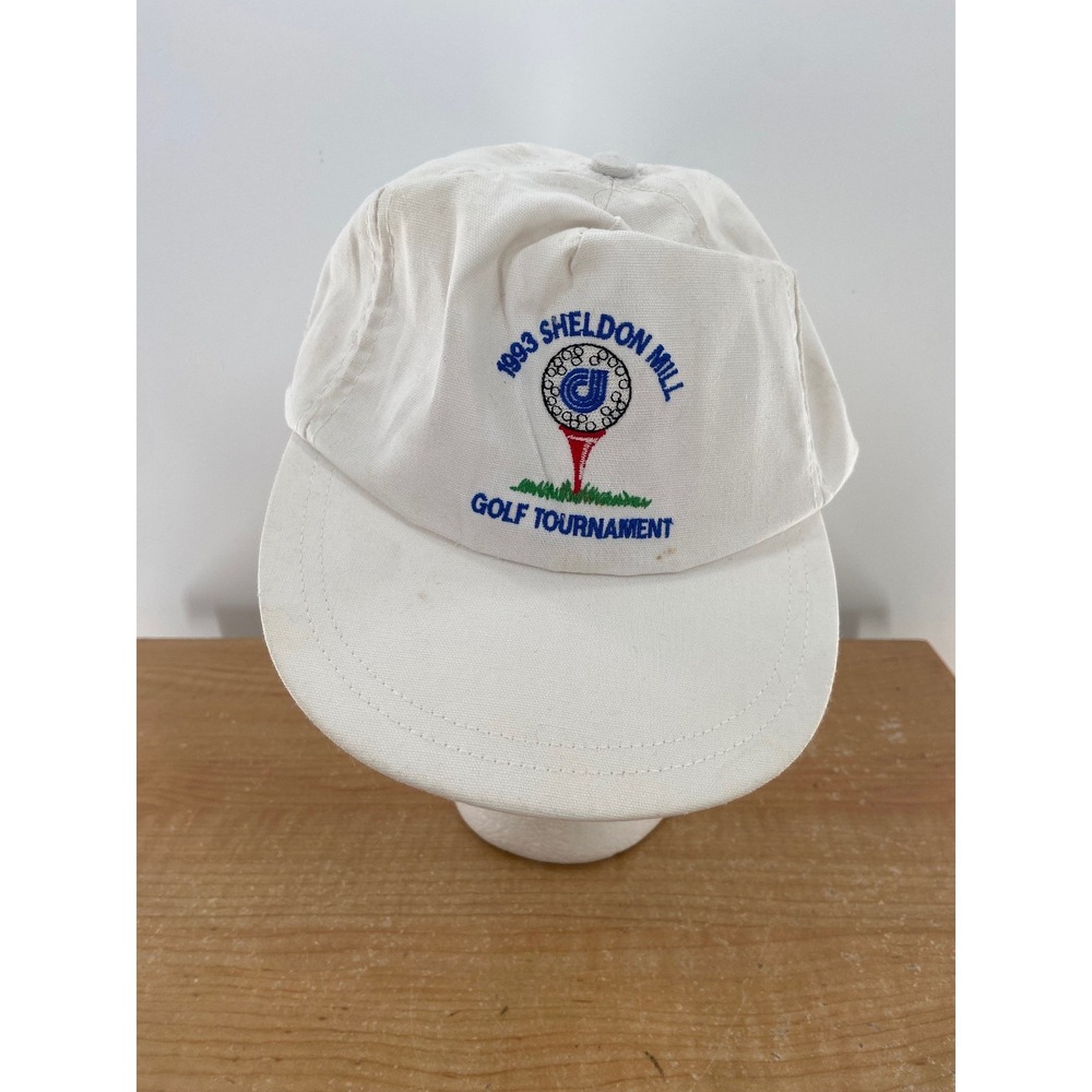 1993 Sheldon Mill Golf Tournament Hat Ownco Adjustable White Cotton